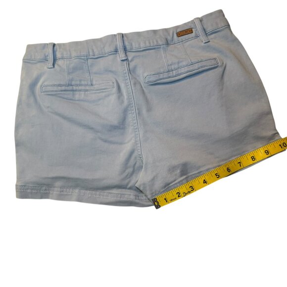 BKE Light Blue Stretch Shorts Women’s Size 28 Chino Shortie Mollie Buckle - Picture 9 of 11